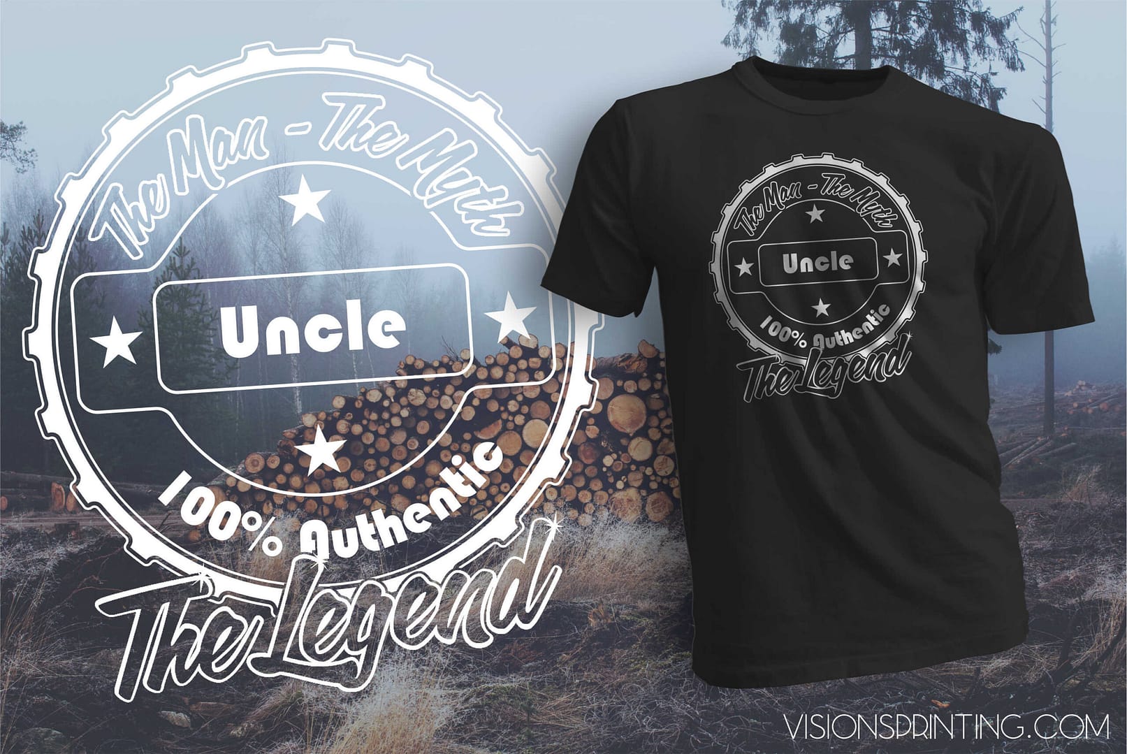 Uncle The Man The Myth The Legend Gift Father's Day T-Shirt